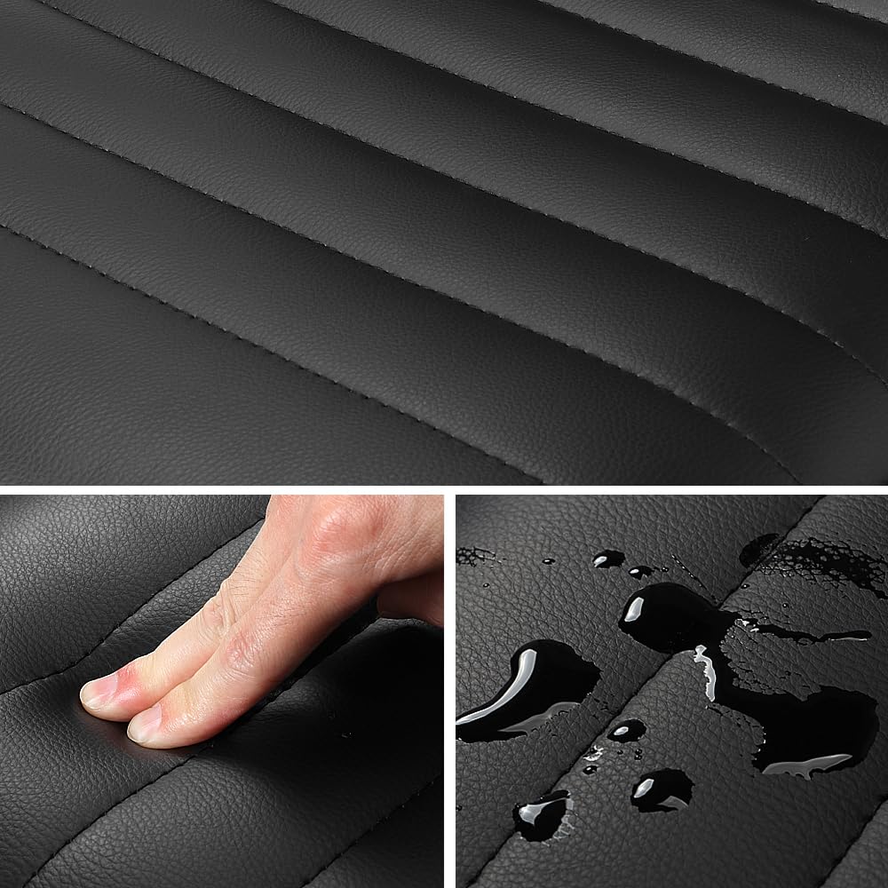 Yaheetech office chair swivel ergonomic desk chair, swivel chair with casters, armless, 360° swivel, height adjustable, made of faux leather.