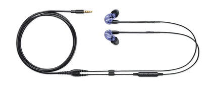 Shure SE215 Special Edition Universal Sound Isolating Earphones, single driver, in-ear design, detachable cable, clear sound and powerful bass, ideal for music, video games, and phone calls - Purple