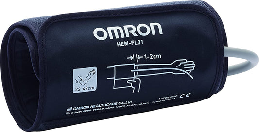 OMRON Intelli Wrap Cuff HEM-FL31-E (22-42 cm) for OMRON upper arm blood pressure monitors; compatible with OMRON X7 Smart, X4 Smart & X3 Comfort; Original OMRON accessory.
