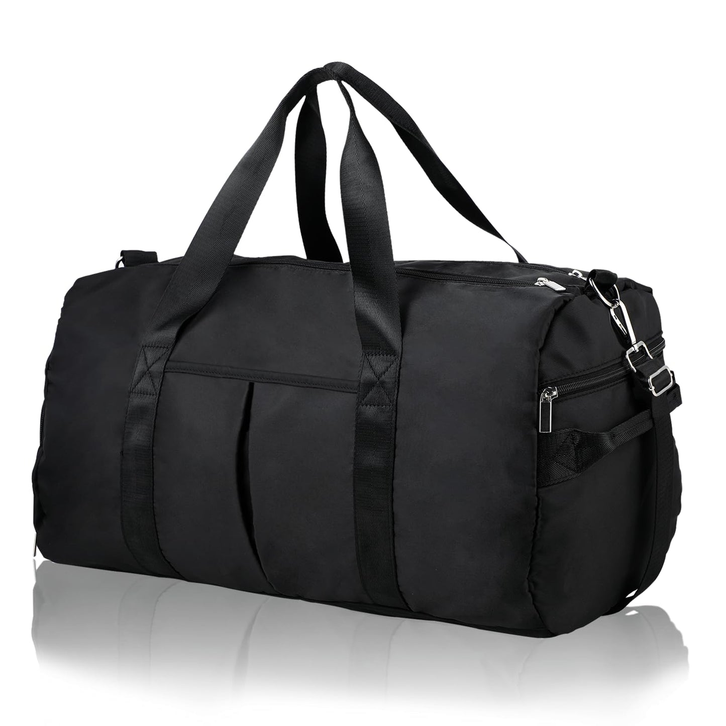 DAYGOS sports bag for men, duffle bag with shoe compartment & wet pocket, waterproof 40L gym bags, swim bag, training bag for sports, gym & fitness, weekend travel duffel bag (black)