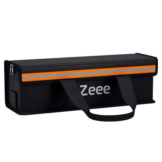 Zeee E-Bike battery bag fireproof explosion-proof bag Lipo Safe Bag for large batteries, large safety box Easy storage & transport of batteries (19.3 * 5.9 * 5.9 inches)