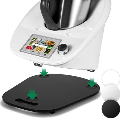 for Thermomix TM6 TM5 sliding board Acrylic, Ticanros Premium Quick Move Rolling Board for Thermomix Vorwerk Kitchen Machine TM6 Accessory Base Board, Glossy Black