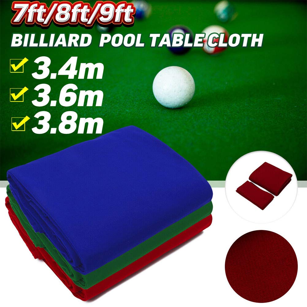 Pool table felt - combed wool + nylon tablecloth - Home Hotel 7/8/9 foot mat 6 piece striped bar billiard cloth professionally durable