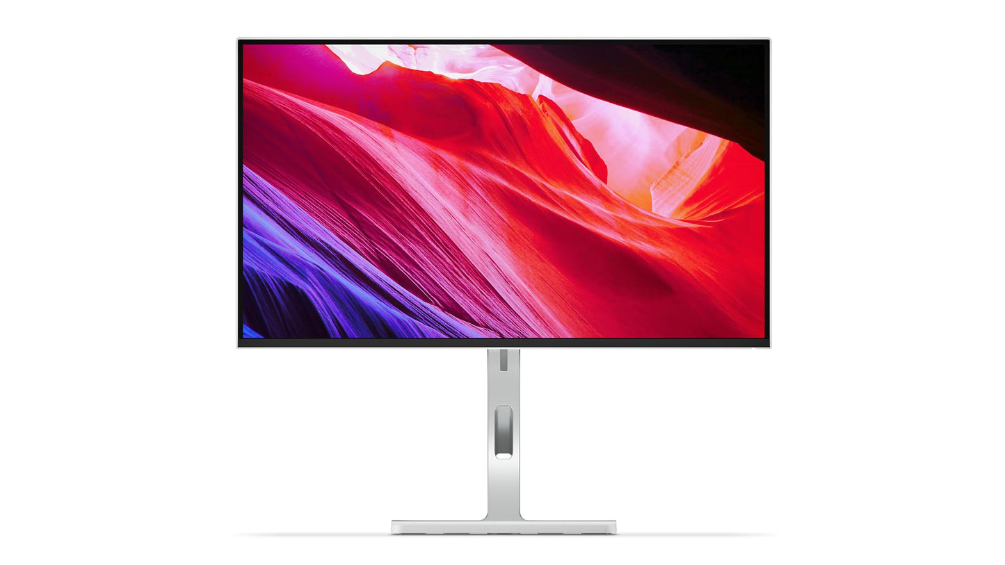 Lenovo L27h-4A | 27" QHD monitor | 2560x1440 | 100Hz | 350 nits | 1ms response time | USB-C docking station | HDMI | DisplayPort | IPS panel | integrated speakers | grey