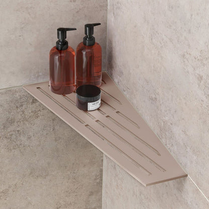 Ablago Board shower shelf/corner shelf for shower - installable retroactively without drilling SHELF 150 x 290 x 60 mm (Beige)