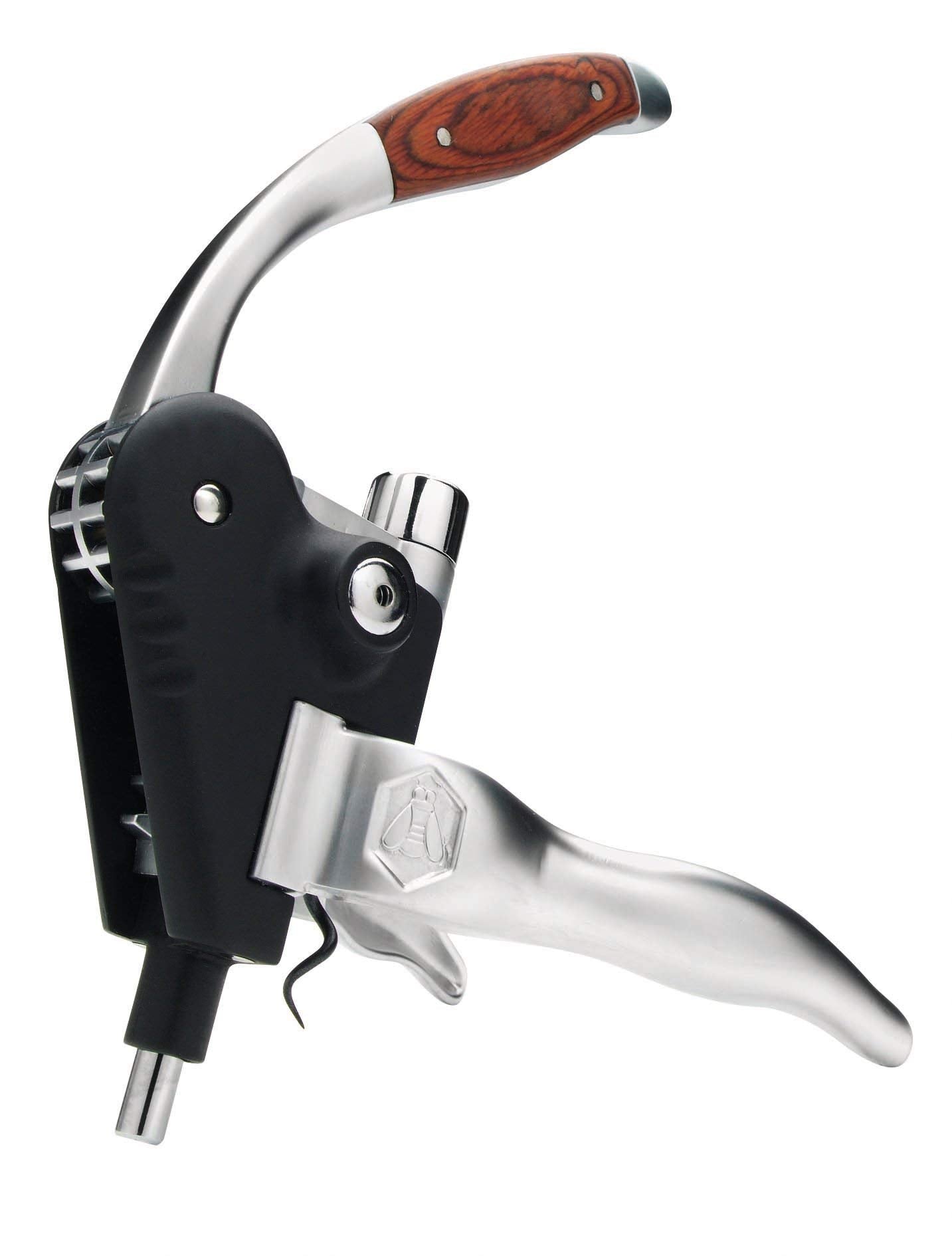LAGUIOLE - Corkscrew with zipper lever - Aluminum and wood - With spare twist - Gift box