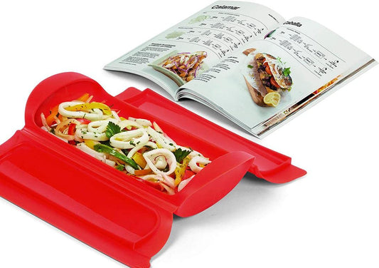 Lékué steamer box set 1.2 people + Spanish recipe book