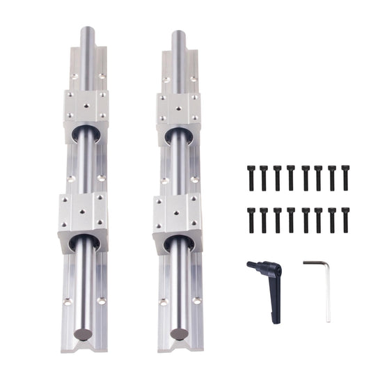 ONLISUM Linear rail guide SBR20 1000mm 2 pieces linear shaft 4 pieces SBR20UU bearing block CNC kit linear rails and bearings kit for automated machines and systems