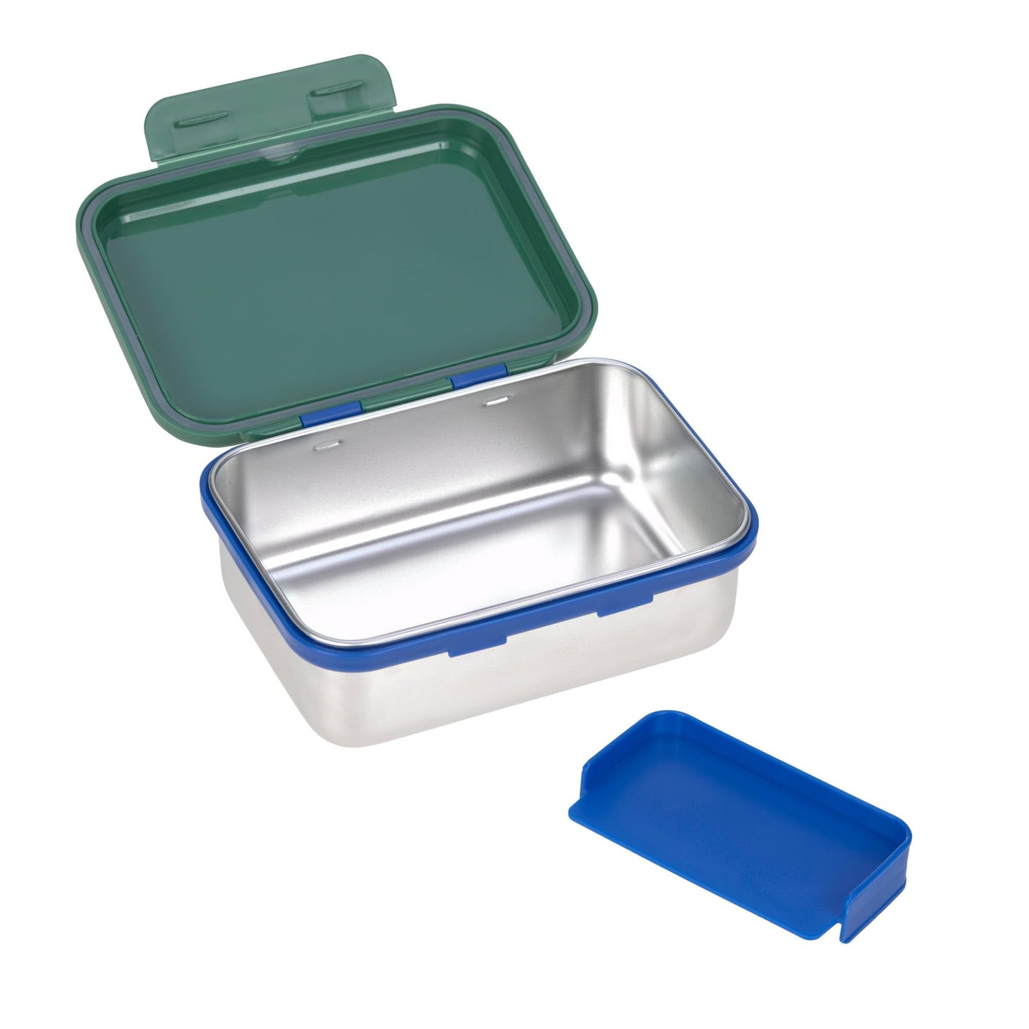 CASUAL Kids Stainless Steel Lunchbox Sustainable Eco-Friendly Preschool School Lunch Box Stainless Steel Little Gang Rainbow Green