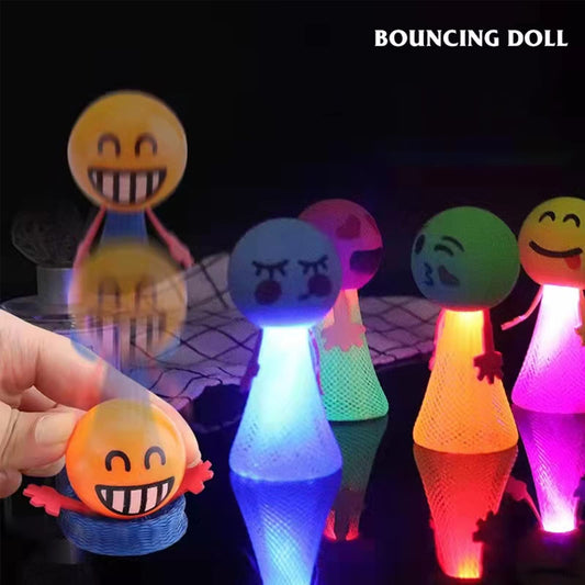 10 LED Spring Light Up Toys, Launcher Toy Gifts for Girls and Boys Ages 3-12, Birthday Party Favors, Christmas Gifts, Party Supplies, and Goodie Bag Stuffers