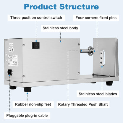 MXBAOHENG Electric Tornado Potato Cutter Automatic Homemade Electric Spiral Potato Slicer Twister Machine Supplier