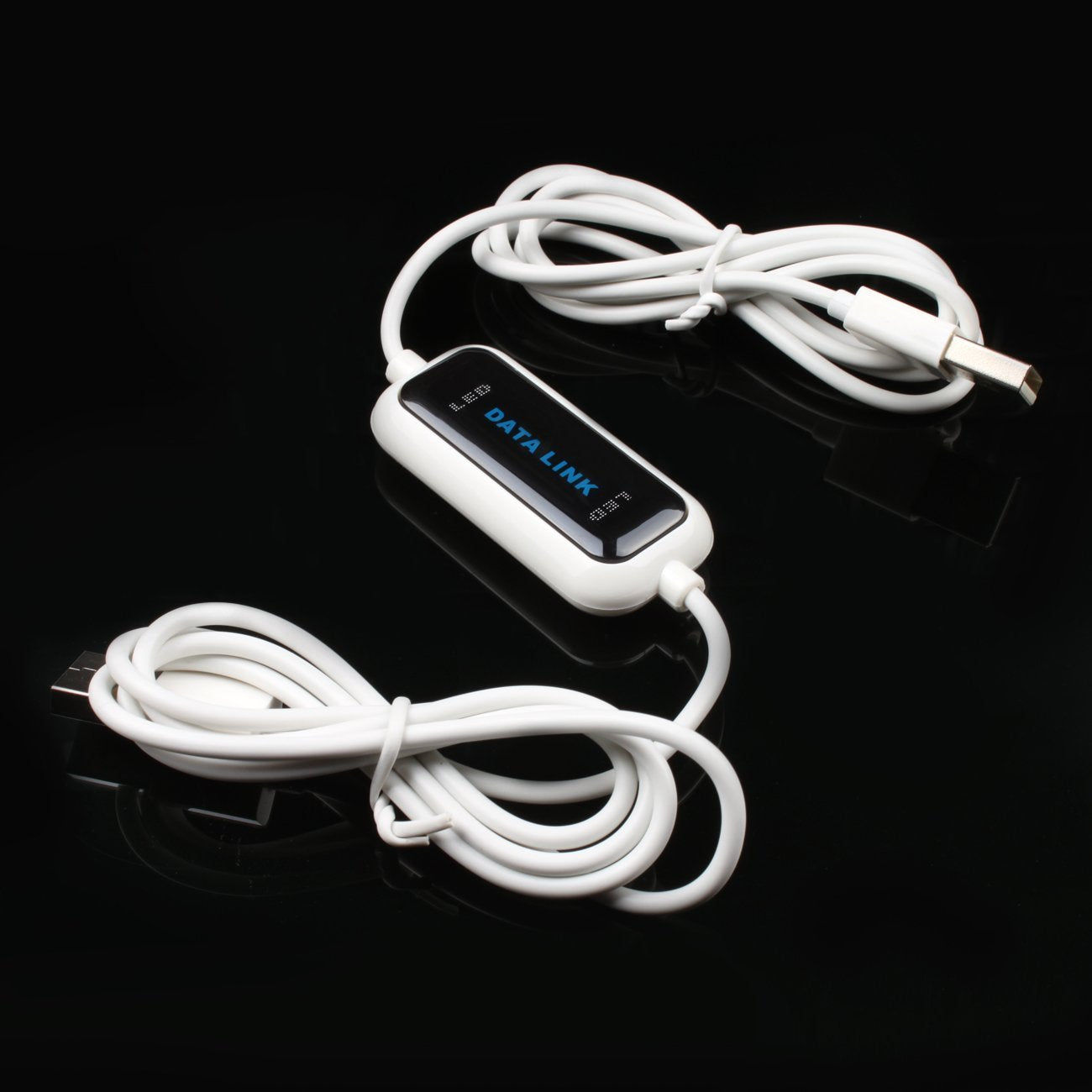 SALCAR Data Cable High-Speed USB 2.0 PC to PC Link Cable for Windows 11/10/8.1/8/7/Vista/XP/2000, easiest data exchange between 2 computers.