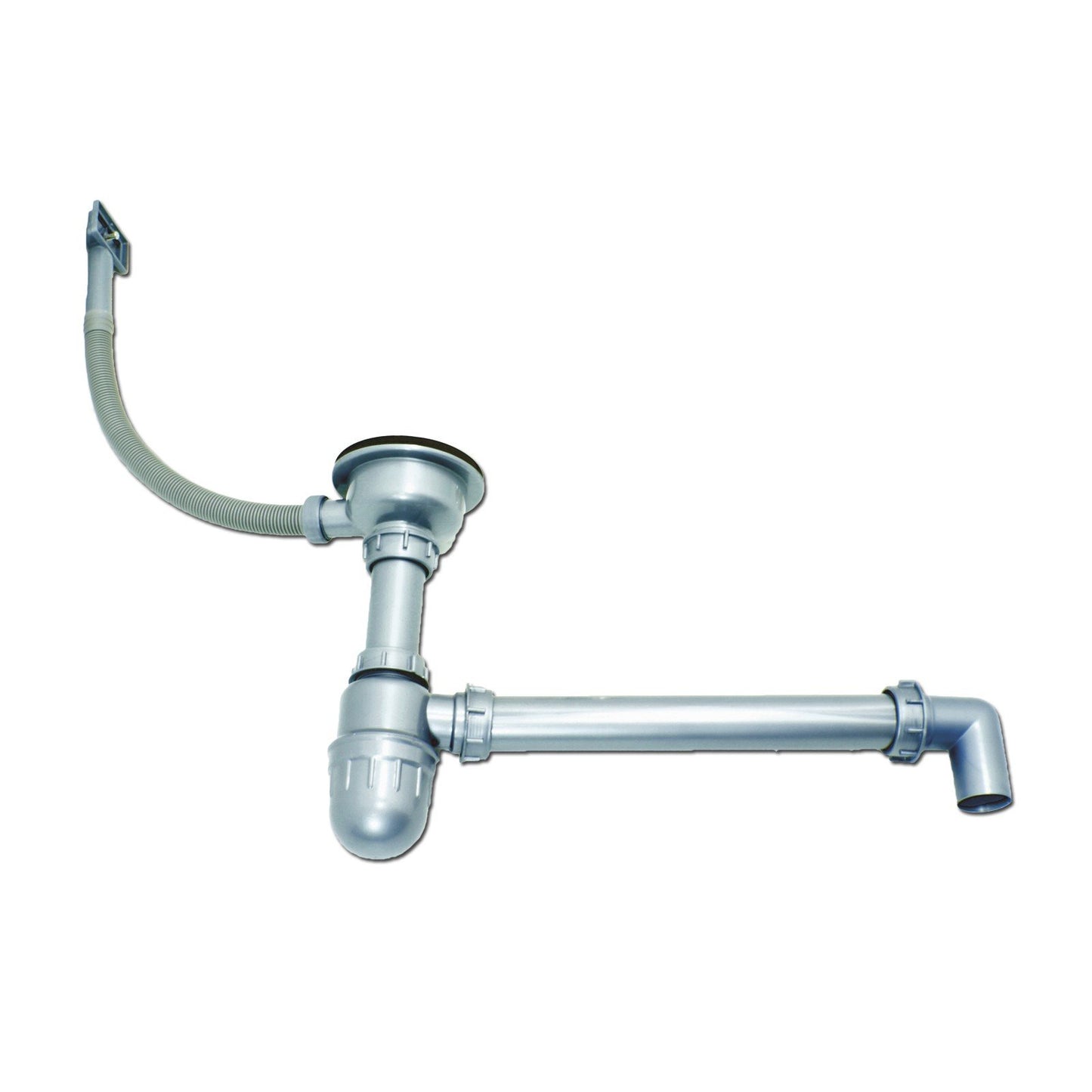 Stabilo-Sanitaire round and compact built-in sink with integrated overflow made of high-quality stainless steel, kitchen round basin 49cm kitchen sink in beautiful and modern design.