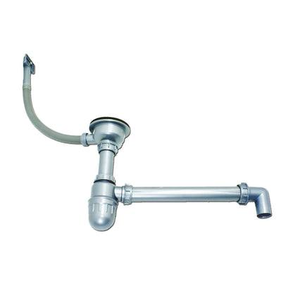 Stabilo-Sanitaire round and compact built-in sink with integrated overflow made of high-quality stainless steel, kitchen round basin 49cm kitchen sink in beautiful and modern design.