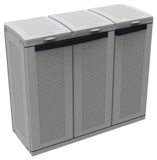 Terry, Ecocab 3, garbage sorting cabinet, for indoor and outdoor use, 3 separate compartments - 102x39x88.7 cm