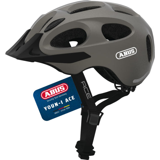 ABUS 66742 Bike Helmet, Silver (Metallic), S (48-54 cm)