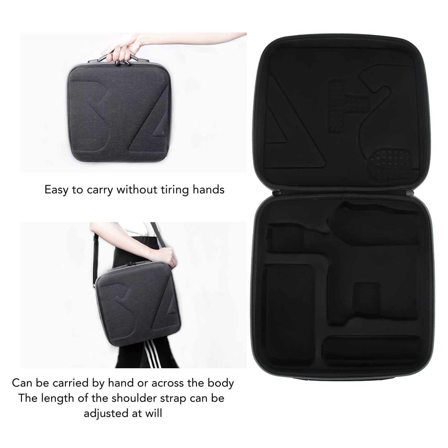 Dpofirs RSC 2 Case, Portable Storage Shoulder Bag for RSC 2 Gimbal Stabilizer, Protective Bag with Large Capacity and Adjustable Shoulder Strap.