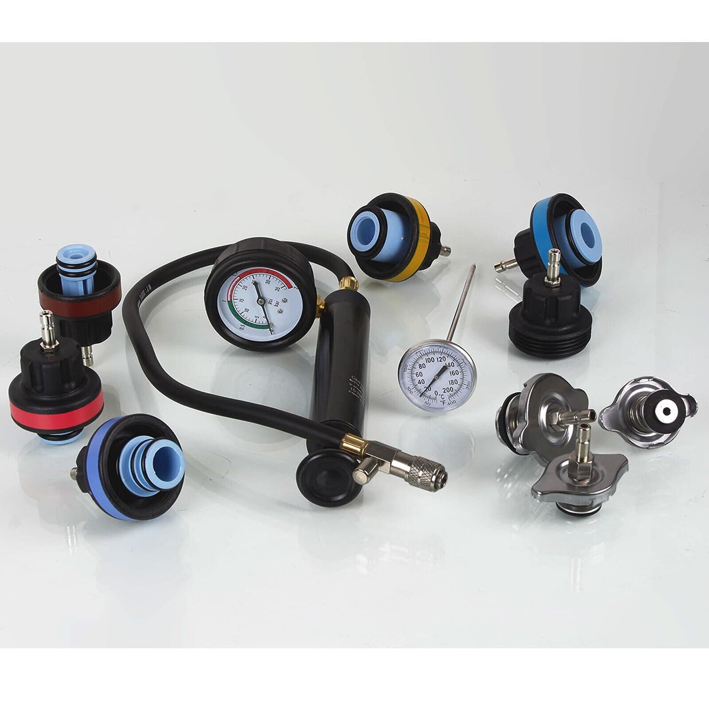 BandelOne includes cooling system filling tool, bleeding tool, pressure tester, pressure testing adapter, and 28 pieces in total.