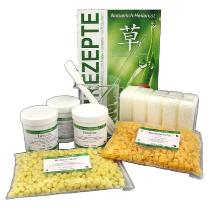Make natural cosmetics yourself - starter kit - recipes for natural cosmetics made from herbs. Make beauty care from head to toe yourself.