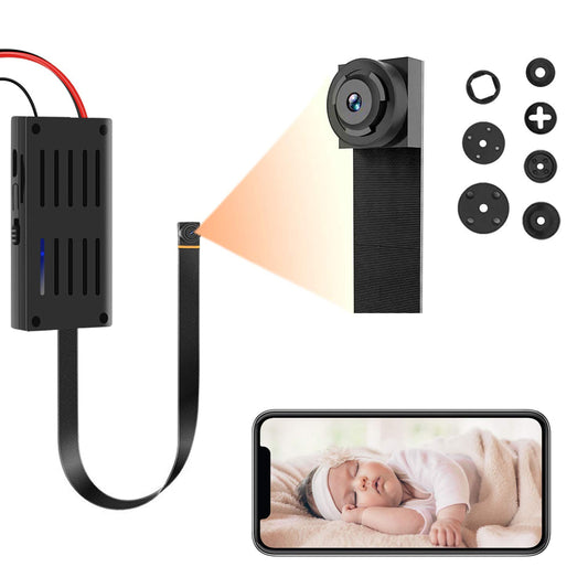 Mini camera, 1080P video recorder portable small IP camera P2P wireless with motion sensor, app control for IOS and android.