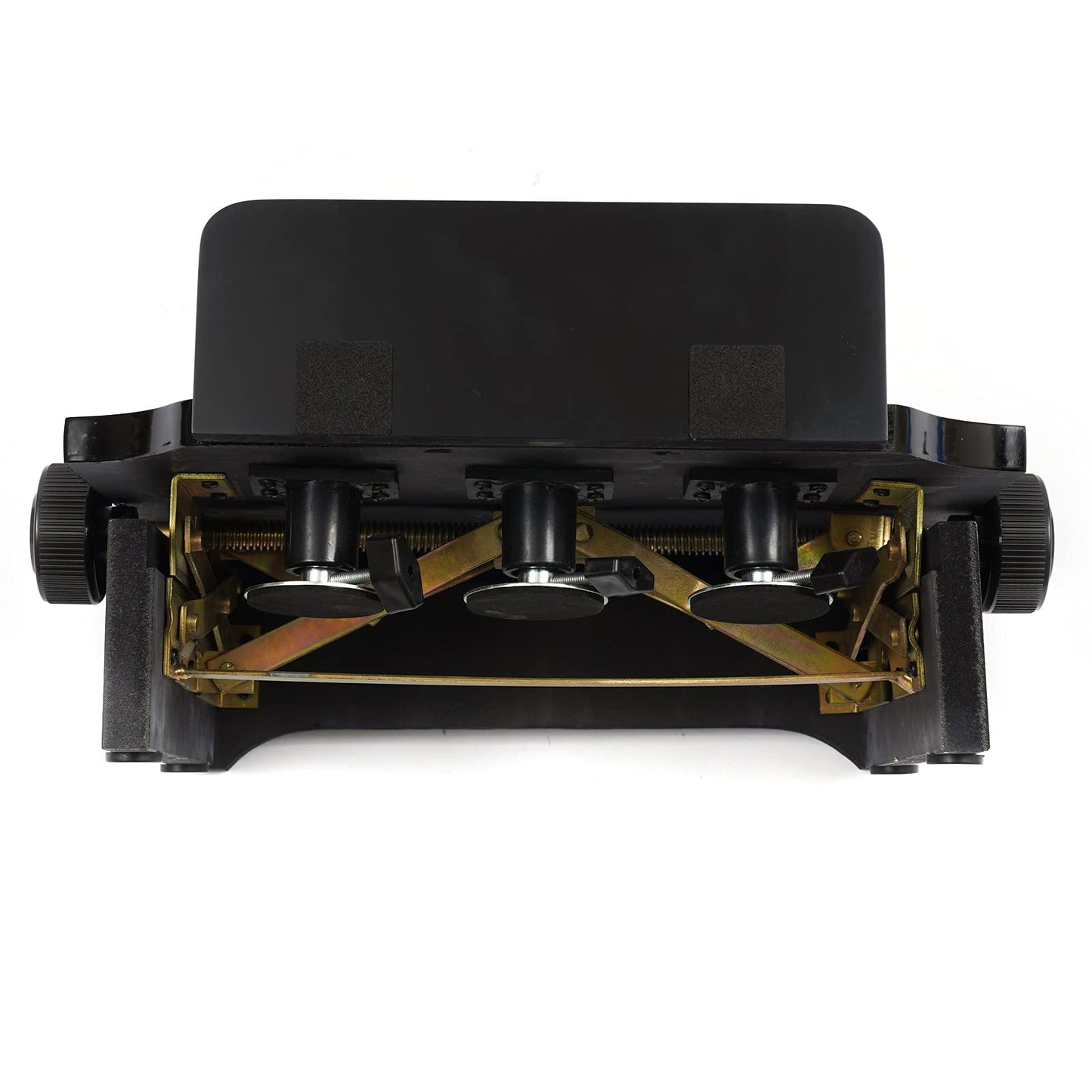 YUNRUX Piano Pedal Extender Bench for Kids - Pedal Extension Adjustable in Height with 3 Pedals - Teaching Aid Accessory Black