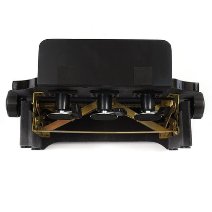 YUNRUX Piano Pedal Extender Bench for Kids - Pedal Extension Adjustable in Height with 3 Pedals - Teaching Aid Accessory Black