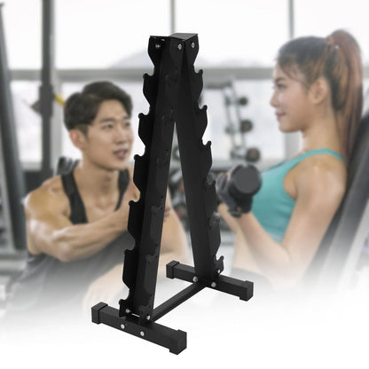 Quiet Dumbbell Rack Dumbbell Stand Professional Dumbbell Rack 300kg Capacity 6-Tier Carbon Steel Dumbbell Holder Weight Stand Gym Professional Weight Plate Stand Dumbbell Rack