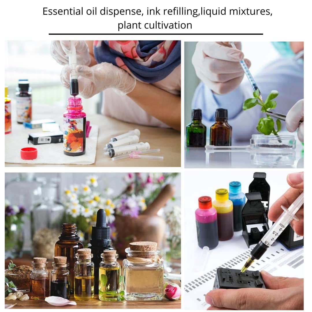 50 pieces 1 ml/cc plastic tube 27G (0.4 x 12.7mm), multipurpose measuring tools, individually packaged (27G 1/2").
