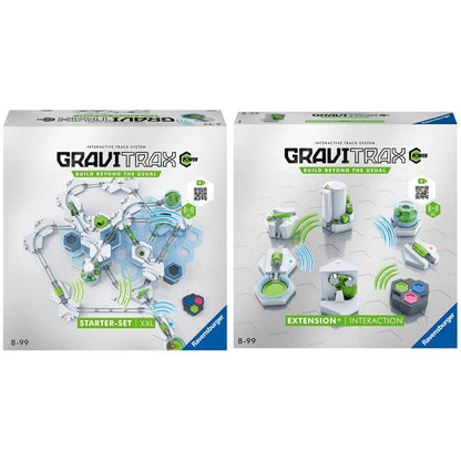 Ravensburger GraviTrax POWER Starter Set XXL for kids aged 8+ & Ravensburger GraviTrax POWER Expansion Interaction. Electronic accessories for spectacular marble runs, for kids aged 8+.