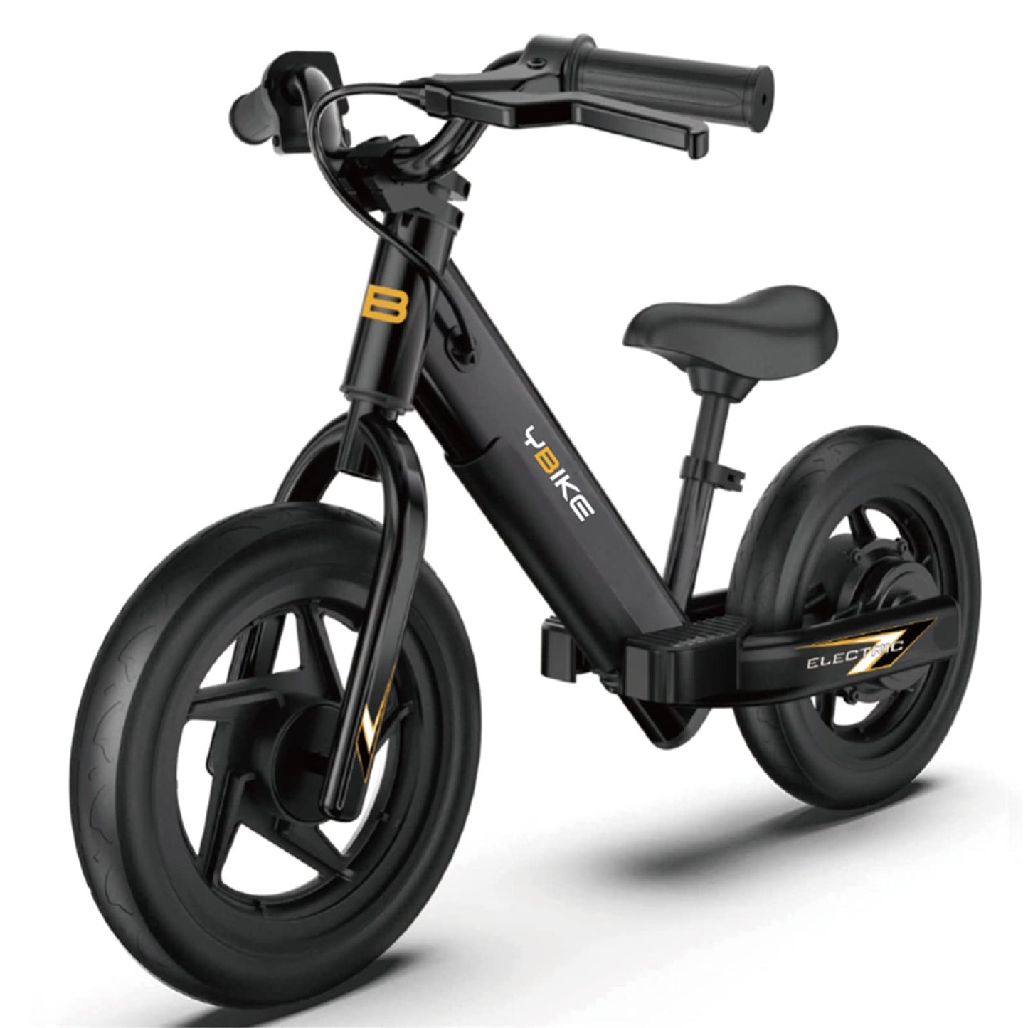 YBIKE balance bike, 12-inch electric balance bike for ages 3-5, kids electric balance bike with adjustable seat, training vehicle for children, boys and girls