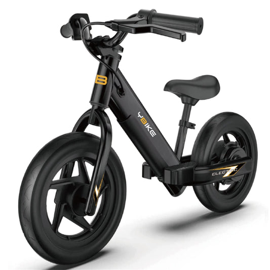 YBIKE balance bike, 12-inch electric balance bike for ages 3-5, kids electric balance bike with adjustable seat, training vehicle for children, boys and girls