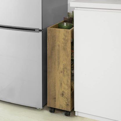 SoBuy BZR46-N Niche shelf with 3 levels Kitchen shelf with wheels Bathroom trolley Bathroom shelf Niche cart Organisation trolley Slim shelf Bathroom furniture Vintage Dimensions approx.: 20x70x60cm