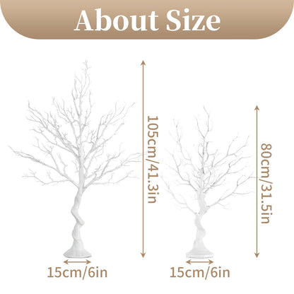 Sziqiqi 105cm White Easter Branches and Twigs Decor Tree Easter Tree Large Artificial Trees Wish Tree Wedding Deco Tree Deco Branches Easter for Indoors Outdoors Ground Engagement Christmas Birthday Party