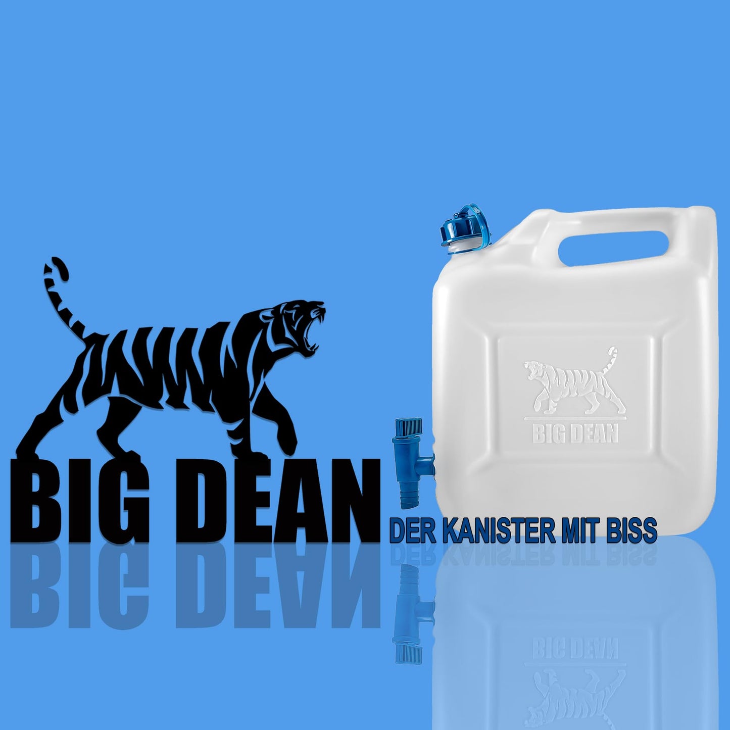BigDean 3X Water Canister 12L Drinking Water Container, Water Container with Tap, Food Grade, suitable for 10-12 liters, -20 to +70 degrees Celsius Travel Canister