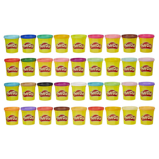 Play-Doh 36 Mega Pack, modeling clay for creative play, for kids aged 2 and up. 36834 Multicolored 36-pack, assorted colors.