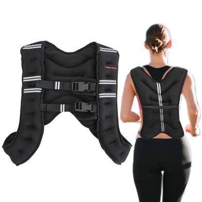 TrainHard 5 KG / 8 KG / 10 KG weight vest, X-Style running vest, training vest for strength training, running, fitness, cross training (8 KG)