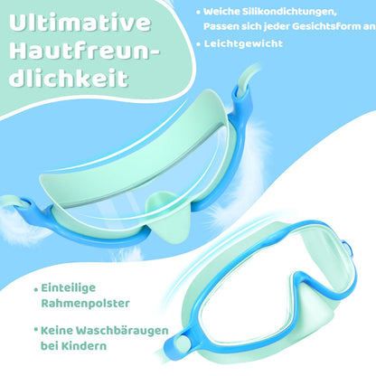 Vvinca kids swim goggles with nose protection
