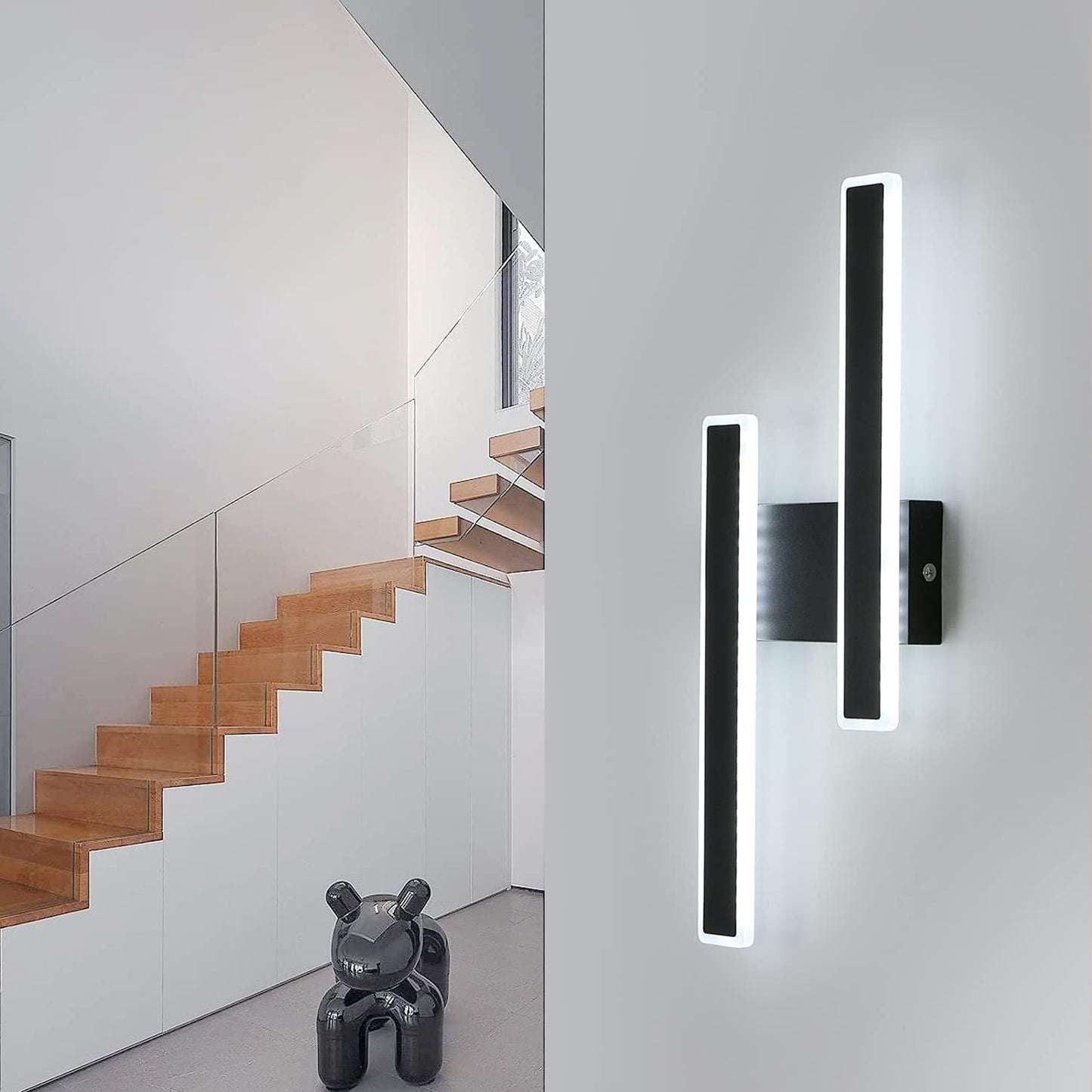 Attractive Indoor Modern Wall Light, 32W 3600LM LED Wall Lamp, Creative Long Parallel LED Wall Light for Living Room Bedroom Hallway Staircase, Warm White|Cool White|Neutral White