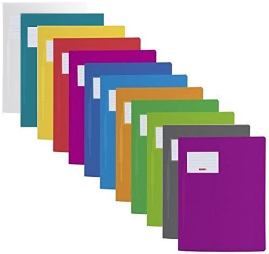 12 Colors Quick Facts! PP Pocket Folder, 24 x 31 cm for A4