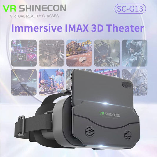 (Newest) VR Goggles 3D, Virtual Reality Goggles, comfortable for 4.5-7.2 inch smartphones, Samsung, Android, 90-100° viewing angle, 360° rotation, with controller (Black)