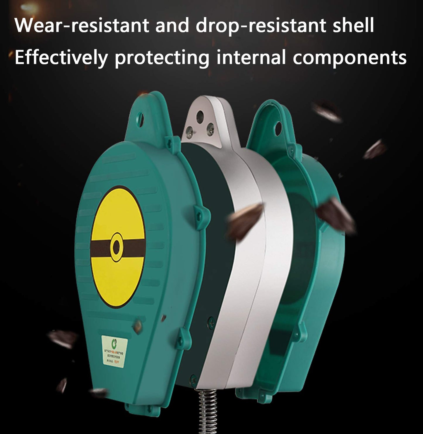 Aocay fall protection device 3m, retractable lifeline for roofers and scaffolders, portable fall arrest system, person fall limiter with hooks, maximum capacity 150kg.