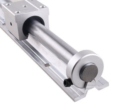 GooEquip linear guide SBR20 800mm 2 x linear rails and 4 x bearing blocks with SBR20 rail stops, linear rail length 800 mm linear rails for 3D printer CNC parts