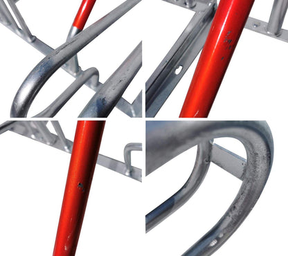 4-bike rack row parker leaning parker lean bar B-stock with theft protection