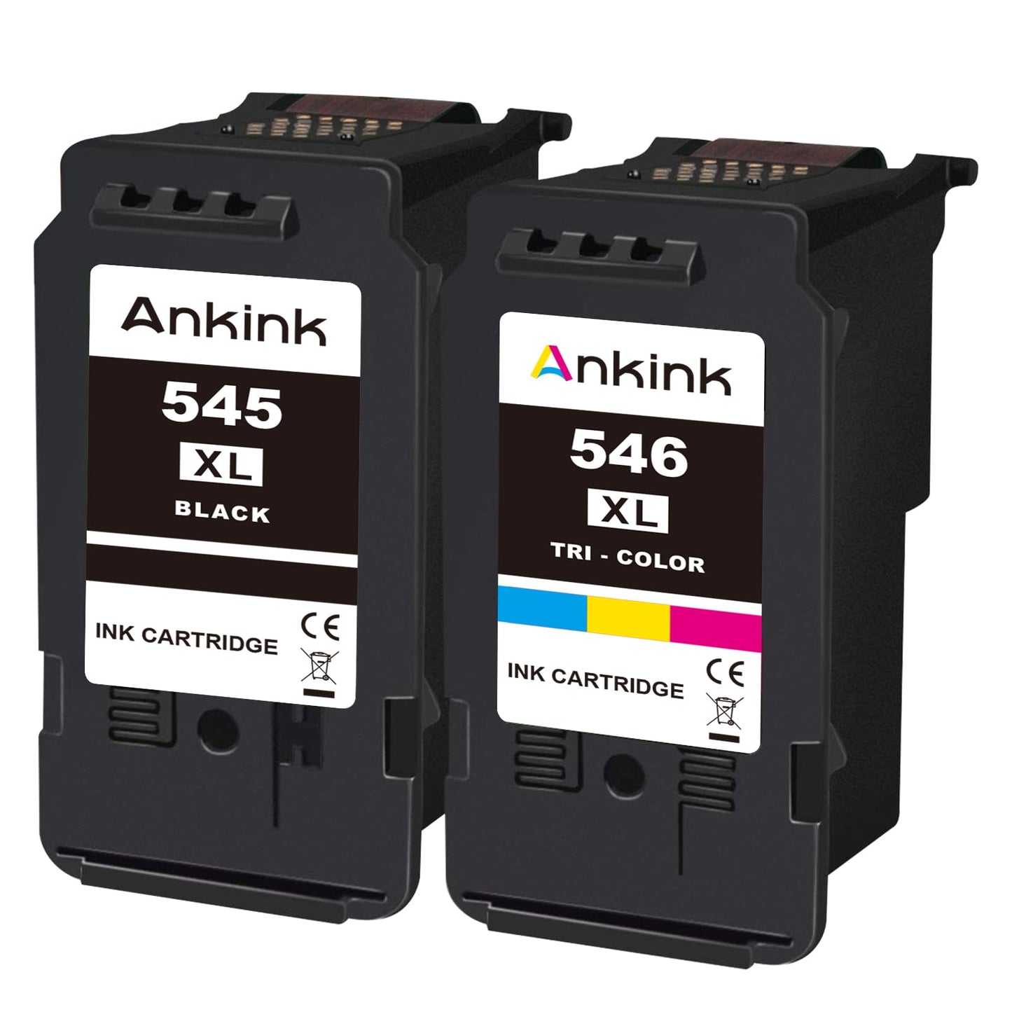 ANKINK PG-545XL CL-546XL PG 545 CL 546 XL Compatible for Canon printer cartridge 545XL 546XL Replacement for ink cartridge Pixma TR4650 TR4550 TR4551 TS3350 TS3450 MG2550s MG2950 MG2500 MX495 (Black, Color)