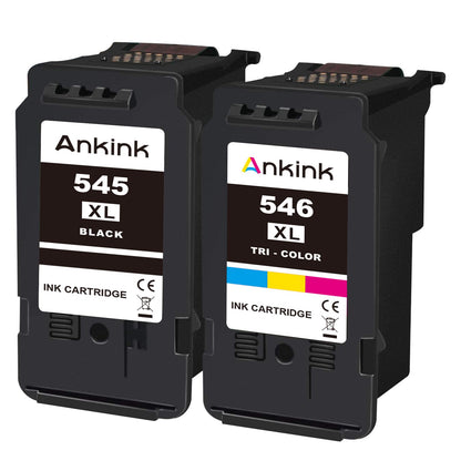 ANKINK PG-545XL CL-546XL PG 545 CL 546 XL Compatible for Canon printer cartridge 545XL 546XL Replacement for ink cartridge Pixma TR4650 TR4550 TR4551 TS3350 TS3450 MG2550s MG2950 MG2500 MX495 (Black, Color)