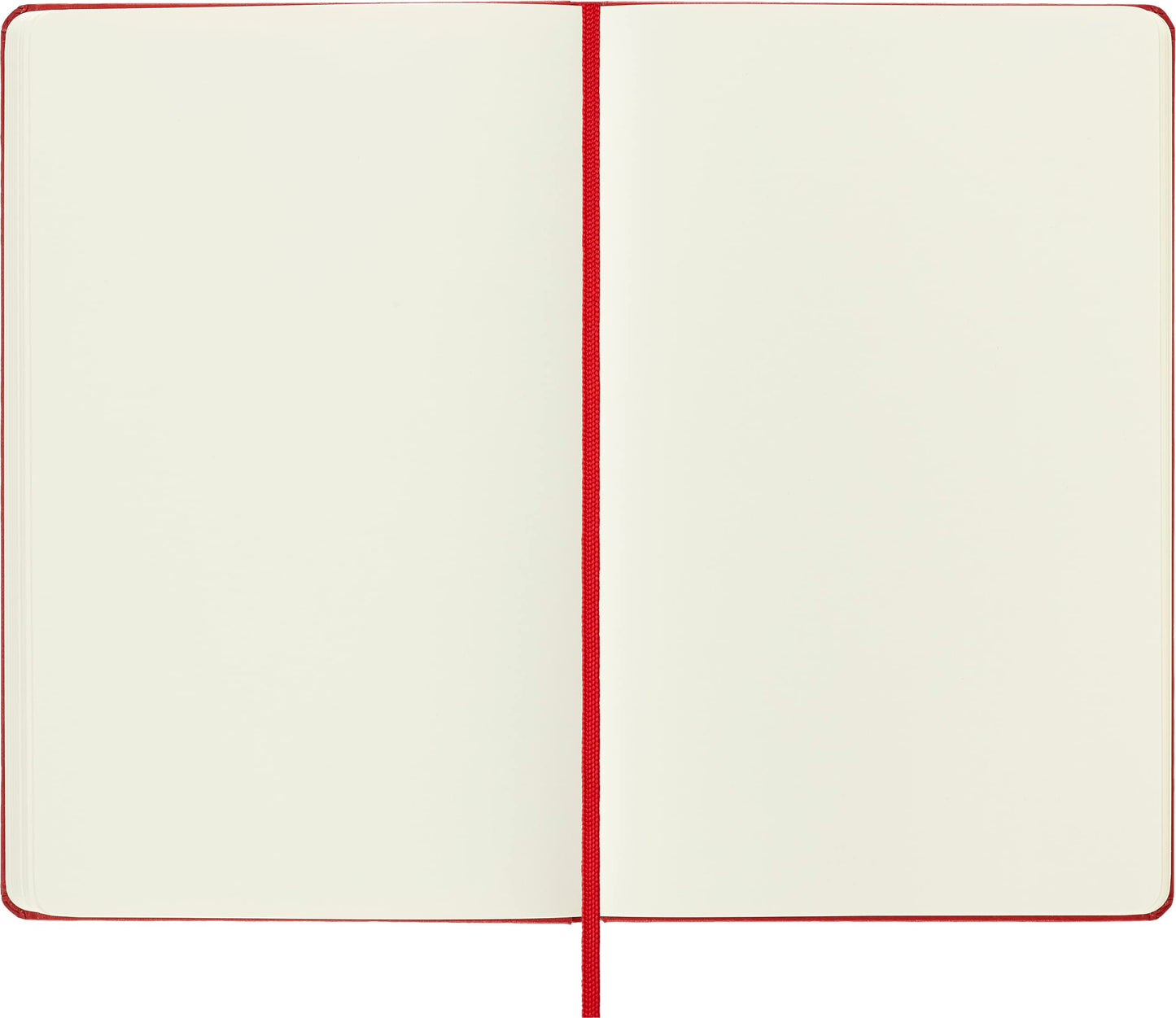 Moleskine colored notebook (Large, Hardcover, blank) red