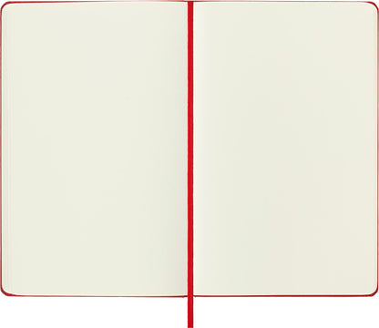 Moleskine colored notebook (Large, Hardcover, blank) red