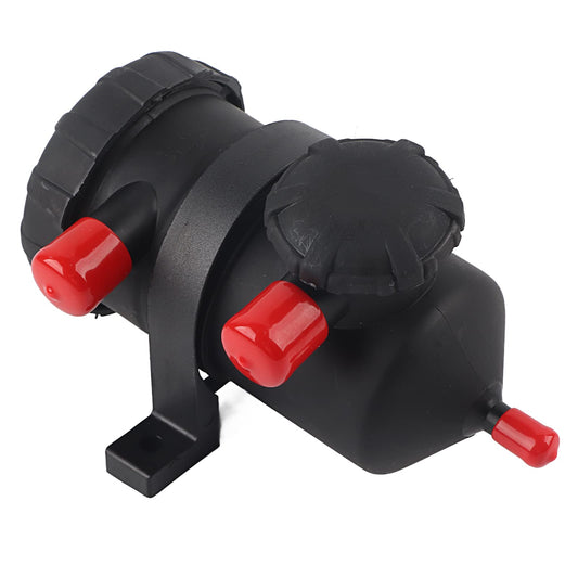 Reminnbor Universal Oil Air Separator 3931030955 - Oil sump made of ABS plastic and stainless steel - Black-silver - Universal for vehicles with motor oil