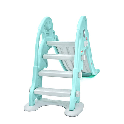 Baby Vivo Kids Slide Children's Slide Garden Slide Toddler Slide Plastic Dolphin rounded corners & edges for Indoor & Outdoor in turquoise