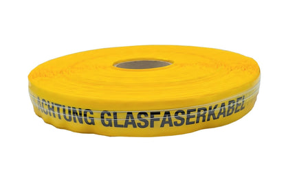 Bemango warning tape with wire insert Attention fiber optic cable 250m Width 40mm